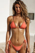 Luli Fama Luli Chic Luxe Stitch Seamless Wavy Ruched Back Brazilian Tie Side Bottom